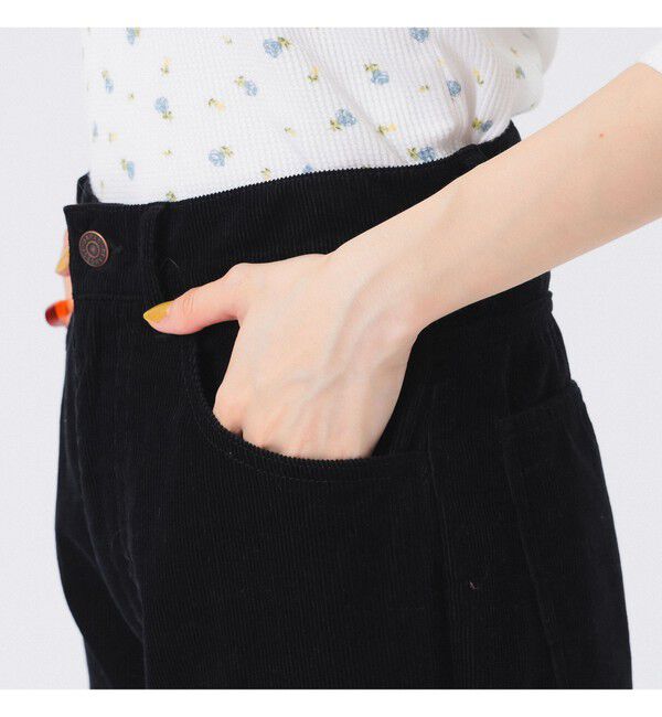 BEAMSBOY「コード フレア パンツ」|チノ|