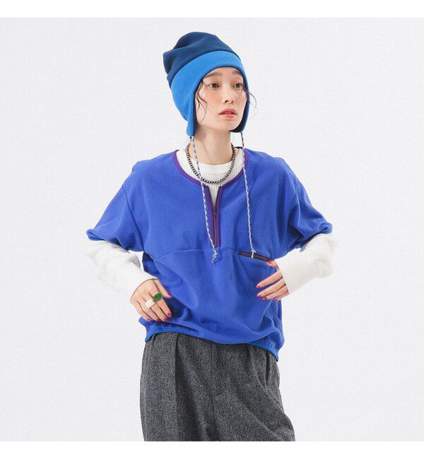 BEAMSBOY「フリース ハーフジップ ショートスリーブ」|ベスト・ジレ|