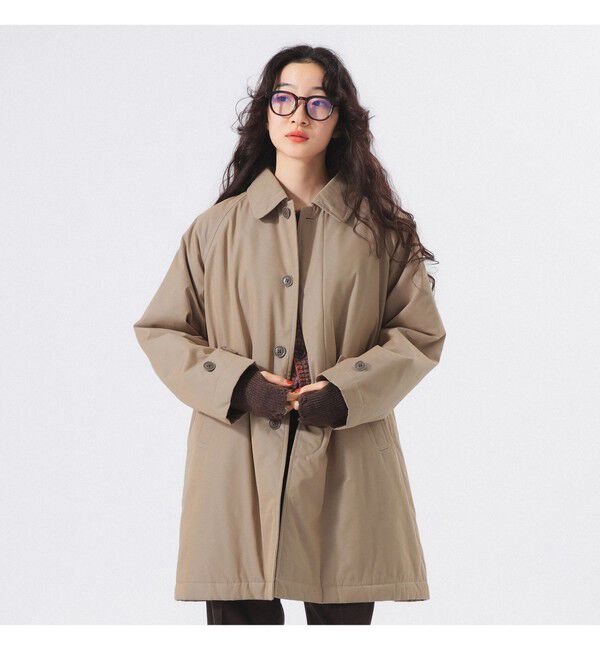 BEAMSBOY「コットン ポリエステル シャンブレー ステンカラー コート」|ダッフルコート|