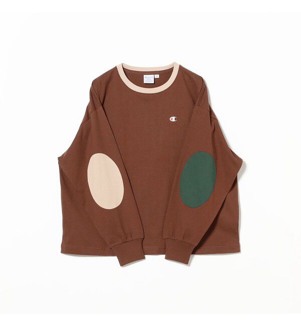 BEAMSBOY「【別注】Champion / エルボーパッチ Tシャツ」|Tシャツ・カットソー|