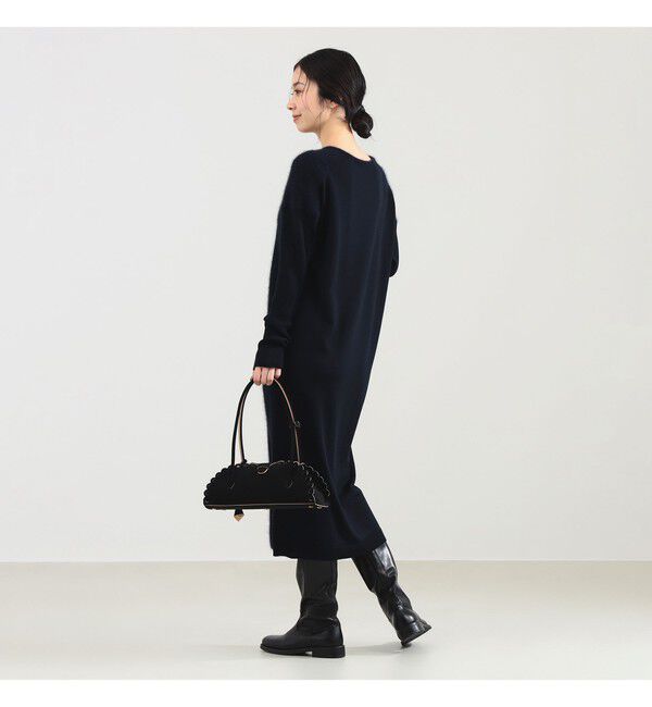 Demi-Luxe BEAMS 「フラッフィ クルーネック ニット ワンピース」|ワンピース|