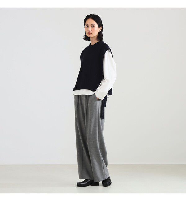 Demi-Luxe BEAMS 「ウールライク イージーパンツ」|チノ|