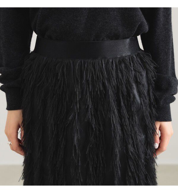 Demi-Luxe BEAMS 「フェザー ジャガード ドレス スカート .M」|スカート|