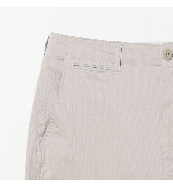 BEAMS「コットンピケ ストレッチ テーパード パンツ」|チノ|