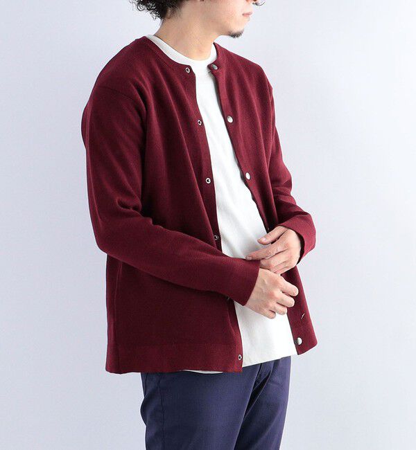 SHIPS any「SHIPS any: 〈手洗い可能〉 ミラノリブ クルーネック カーディガン 24SS◇」|カーディガン|