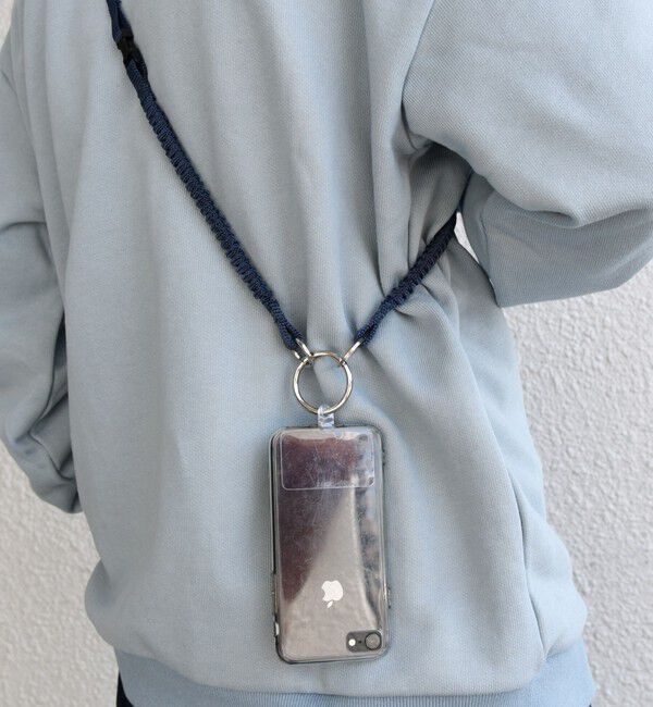 SHIPS any「BYONBYON: スマホ ショルダー ストラップ」|ストラップ|ネイビー