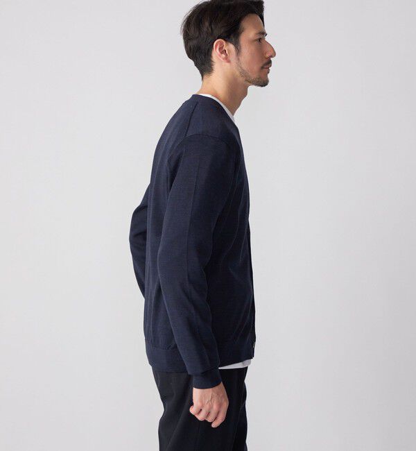 SHIPS「SHIPS: ハンドフレーム 16ゲージ Vネック カーディガン ニット」|カーディガン|