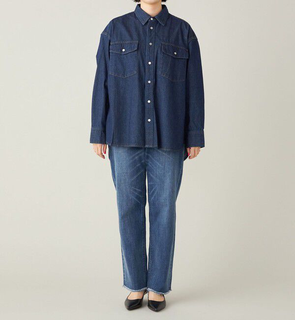 quaranciel「quaranciel:〈洗濯機可能〉オーバー サイズ デニム シャツ」|シャツ・ブラウス|