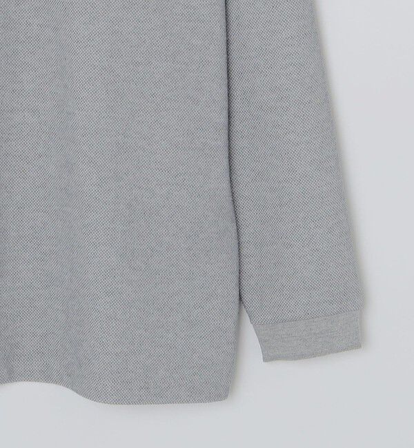 SHIPS「【WEB限定】SHIPS: ワンポイント ロゴ バーズアイ ロングスリーブ ポロシャツ」|ポロシャツ|