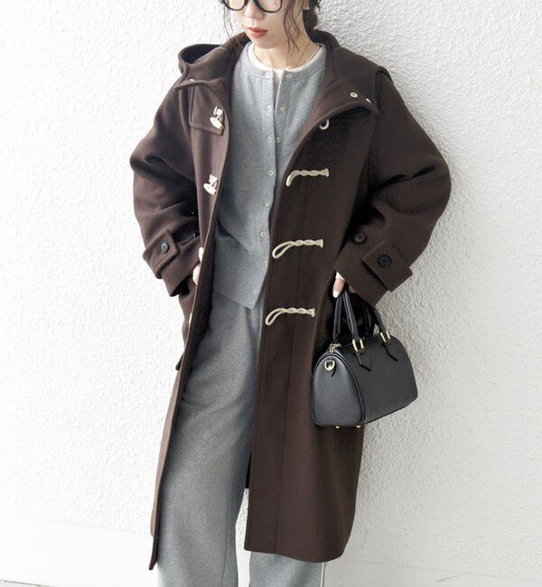 SHIPS any「SHIPS any: メルトン ロング ダッフル コート」|ダッフルコート|