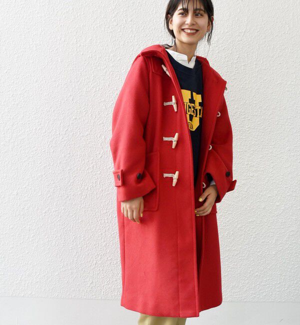 SHIPS any「SHIPS any: メルトン ロング ダッフル コート」|ダッフルコート|