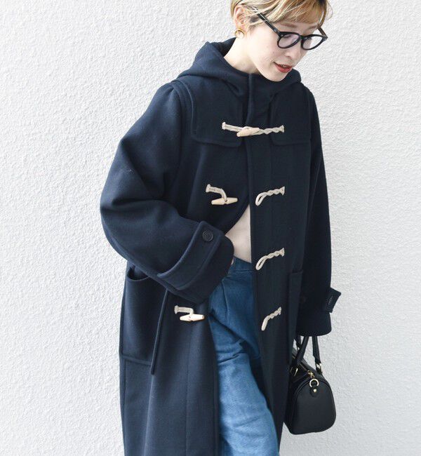 SHIPS any「SHIPS any: メルトン ロング ダッフル コート」|ダッフルコート|