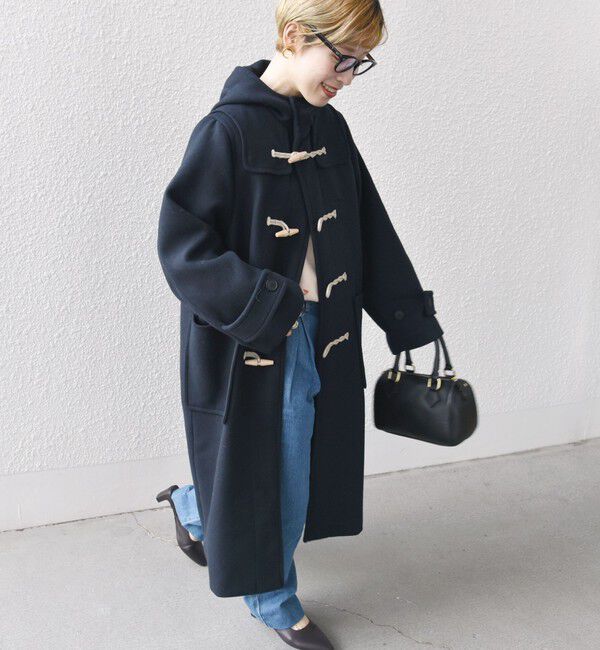 SHIPS any「SHIPS any: メルトン ロング ダッフル コート」|ダッフルコート|