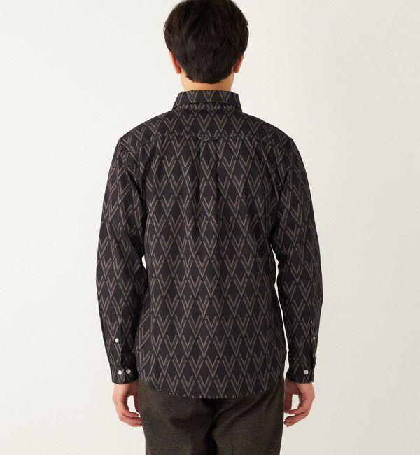 SHIPS Colors 「SHIPS Colors:〈洗濯機可能〉プリント ロングスリーブ シャツ」|シャツ・ブラウス|