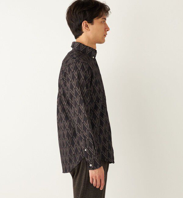 SHIPS Colors 「SHIPS Colors:〈洗濯機可能〉プリント ロングスリーブ シャツ」|シャツ・ブラウス|