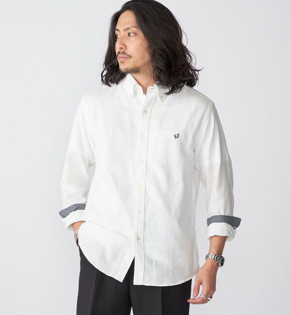 SHIPS「【WEB限定】SHIPS: MADE IN JAPAN ワンポイントロゴ 微起毛 ボタンダウンシャツ」|シャツ・ブラウス|