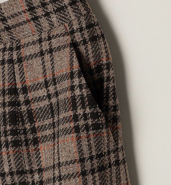 quaranciel「quaranciel:〈手洗い可能〉チェック ソリッド パイピング ワイド パンツ」|その他|