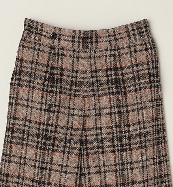 quaranciel「quaranciel:〈手洗い可能〉チェック ソリッド パイピング ワイド パンツ」|その他|