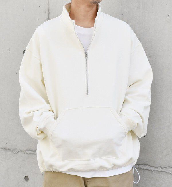SHIPS any「SHIPS any: COTTON USA ハーフジップ ドロスト プルオーバー スウェット◇」|スウェット・ジャージ|