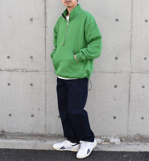 SHIPS any「SHIPS any: COTTON USA ハーフジップ ドロスト プルオーバー スウェット◇」|スウェット・ジャージ|