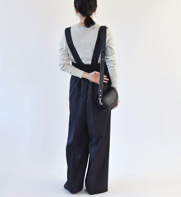 quaranciel「quaranciel:〈洗濯機可能〉ワッフル クルーネック ラウンドヘム カットソー」|Tシャツ・カットソー|