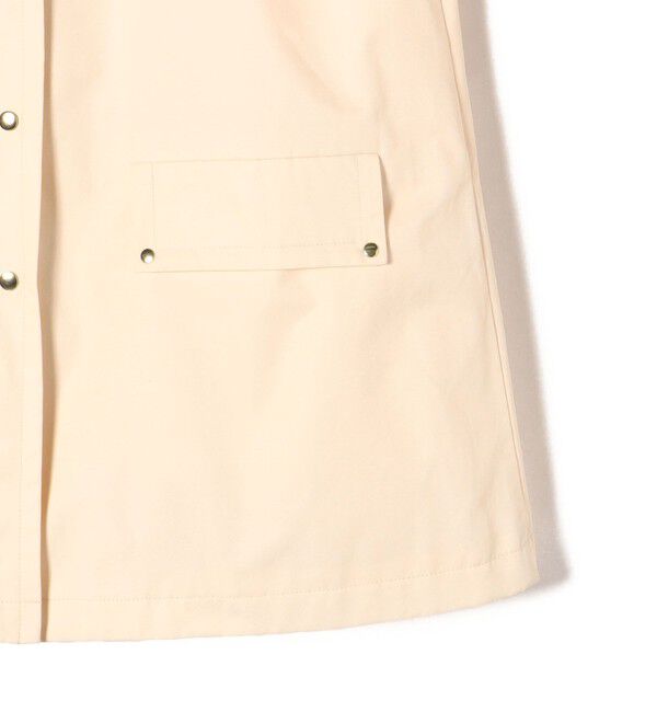 SHIPS for women「〈撥水加工/手洗い可能〉綿 ナイロン ギャバ ノーカラー ミディ コート 24SS ◇」|ノーカラーコート|