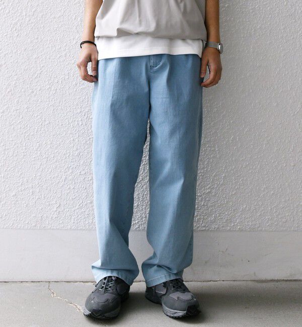 SHIPS any「SHIPS any: ベターコットン 1タック ストレッチ イージー バギー デニム パンツ◇」|デニム|