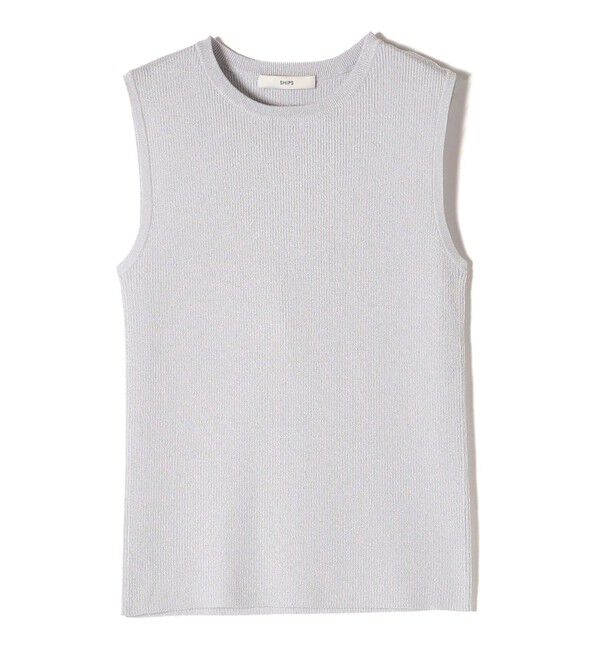 SHIPS for women「〈手洗い可能〉ラメ ノースリーブ ニット」|ニット・セーター|