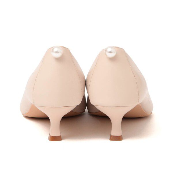 SHIPS for women「little black: パールモチーフ ウェーブ カット パンプス」|パンプス|