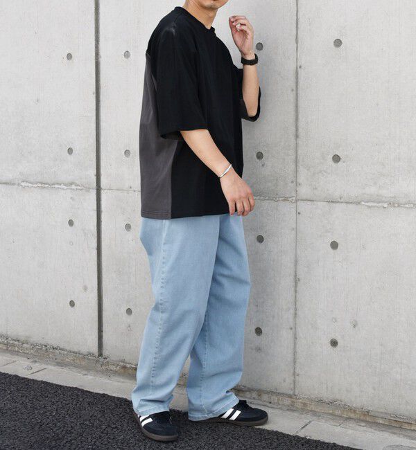 SHIPS any「SHIPS any: バックサイド / スリーブ プリーツ スケアスリーブ ワイド Tシャツ◇」|Tシャツ・カットソー|