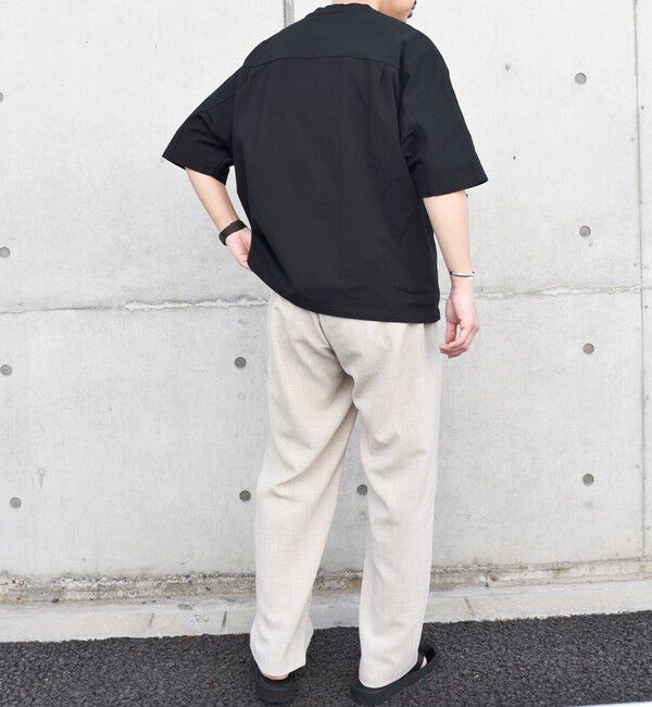 SHIPS any「SHIPS any: バックサイド / スリーブ プリーツ スケアスリーブ ワイド Tシャツ◇」|Tシャツ・カットソー|