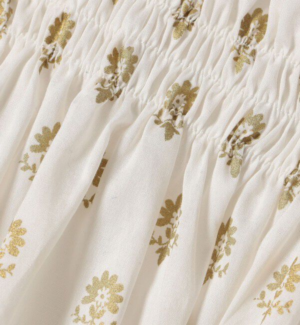 SHIPS any「SHIPS any:〈洗濯機可能〉グリッター プリント ギャザー キャミ ワンピース」|ワンピース|