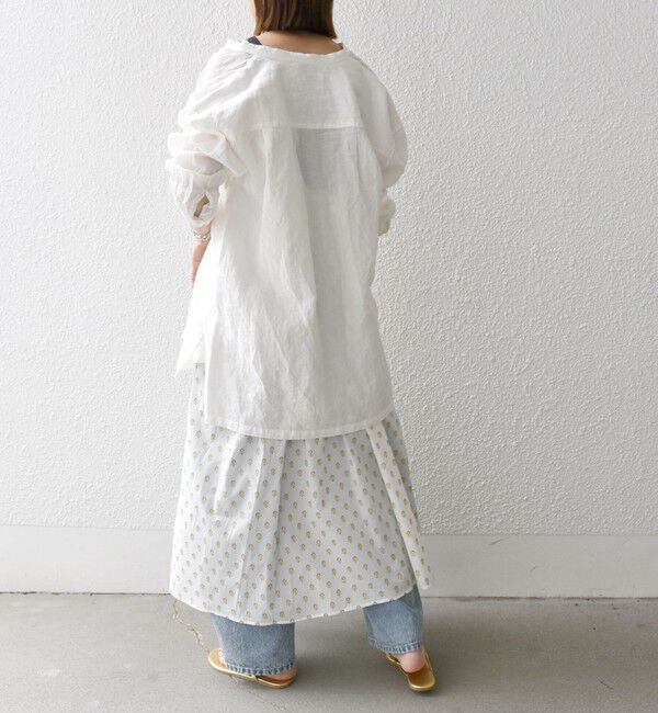 SHIPS any「SHIPS any:〈洗濯機可能〉グリッター プリント ギャザー キャミ ワンピース」|ワンピース|