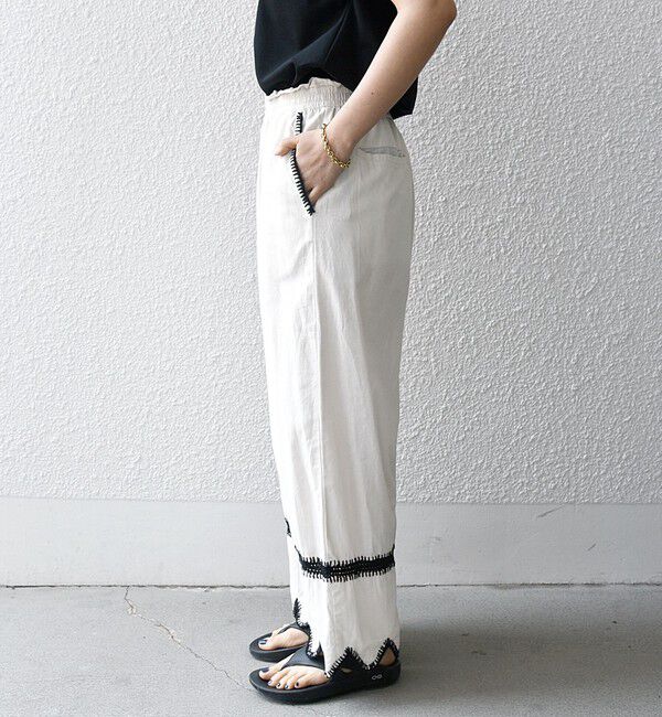 SHIPS any「bon_meur:〈洗濯機可能〉ブランケット エンブロイダリー パンツ」|その他|