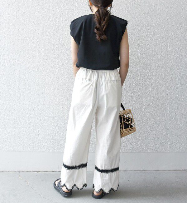 SHIPS any「bon_meur:〈洗濯機可能〉ブランケット エンブロイダリー パンツ」|その他|