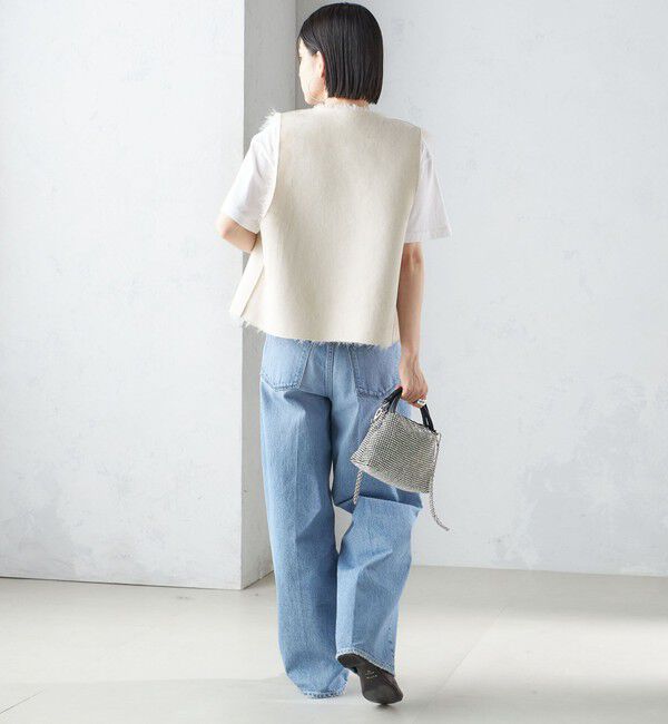 SHIPS for women「リバーシブル フェイクファー ボンディング ジレ」|ベスト・ジレ|