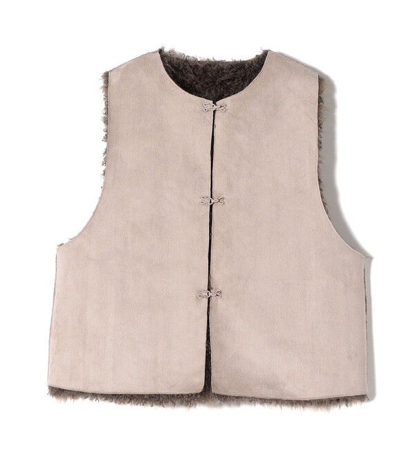 SHIPS for women「リバーシブル フェイクファー ボンディング ジレ」|ベスト・ジレ|