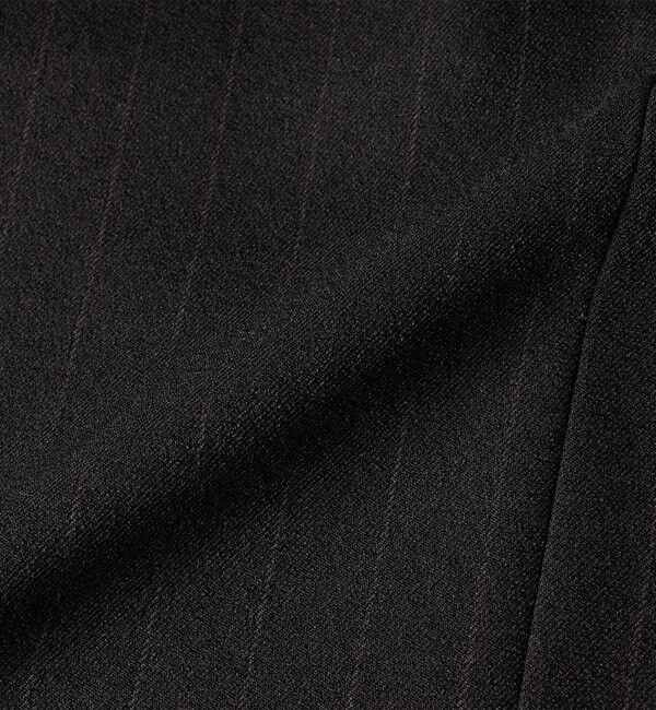 quaranciel「quaranciel:〈洗濯機可能〉ペプラム ベルト付 ストライプ Iライン スカート」|スカート|