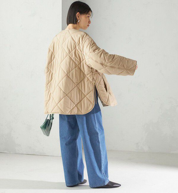 SHIPS for women「〈手洗い可能〉キルティング サイドジップ ブルゾン」|ブルゾン・スタジャン|