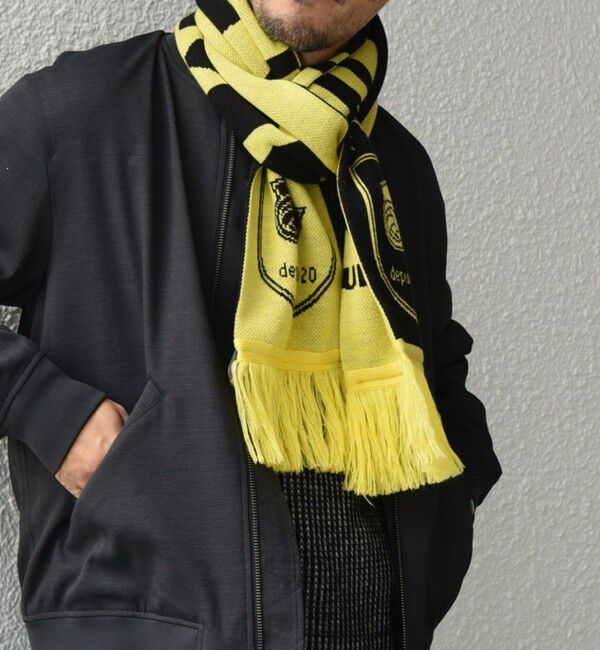 SHIPS any「【SHIPS any別注】UMBRO: エンブレム サッカー マフラー◇」|マフラー|イエロー