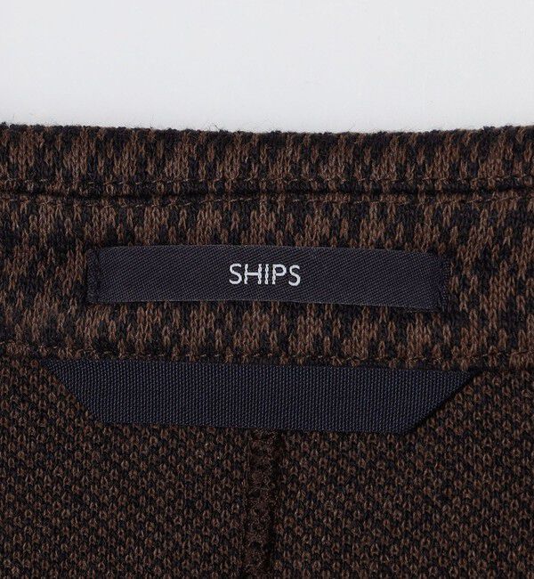 SHIPS「SHIPS:〈手洗い可能〉TEXBRID(R) ジャカード 2ボタン ジャケット」|テーラードジャケット|
