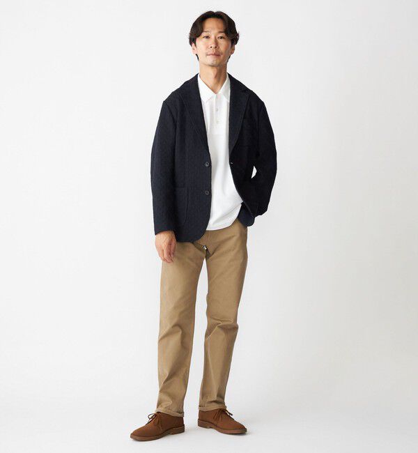 SHIPS「SHIPS:〈手洗い可能〉TEXBRID(R) ジャカード 2ボタン ジャケット」|テーラードジャケット|