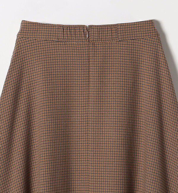 quaranciel「quaranciel:〈洗濯機可能〉チェック Aライン セミフレア スカート」|フレア|