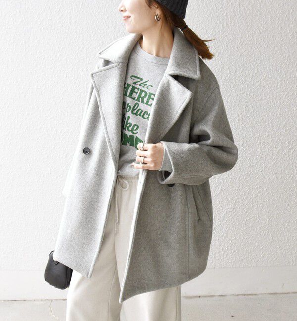 SHIPS any「SHIPS any: ウール コクーン テーラード ショート コート 25AW」|その他|