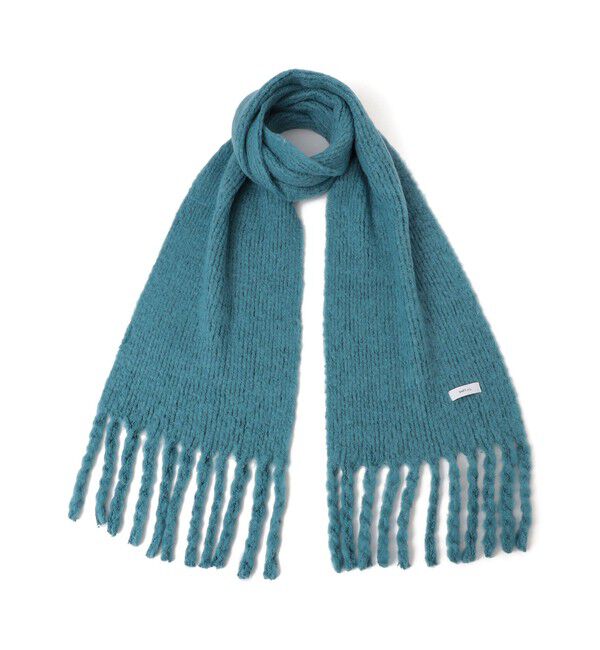 SHIPS any「SHIPS any:〈手洗い可能〉リブ ニット フリンジ マフラー」|マフラー|