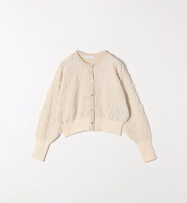 SHIPS any「【WEB限定】SHIPS any:〈手洗い可能〉ジャカード バンピー コンパクト カーディガン」|カーディガン|