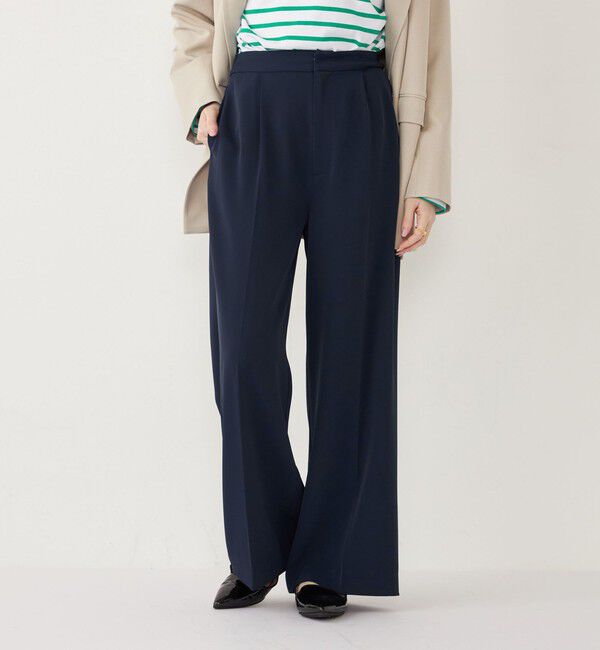 SHIPS Colors 「SHIPS Colors:〈手洗い可能〉リラックス ワイドパンツ◇」|その他|ネイビー