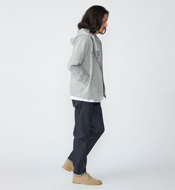 SHIPS「【WEB限定】SHIPS: ワンポイントロゴ ガスコットン ダブルニット ジップパーカー（セットアップ対応）」|パーカー|