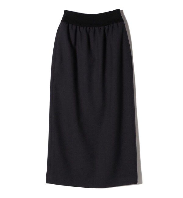 SHIPS for women「〈手洗い可能〉Asami 麻調合繊 ウエスト リブ タイト スカート」|タイト|