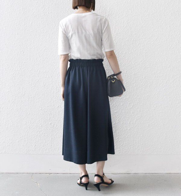 SHIPS any「SHIPS any:〈洗濯機可能〉シアー リブ ハーフ スリーブ クルーネック TEE」|Tシャツ・カットソー|